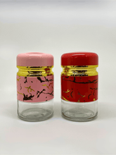 Marble-Effect Glass Salt & Pepper Shaker Set Pack of 2